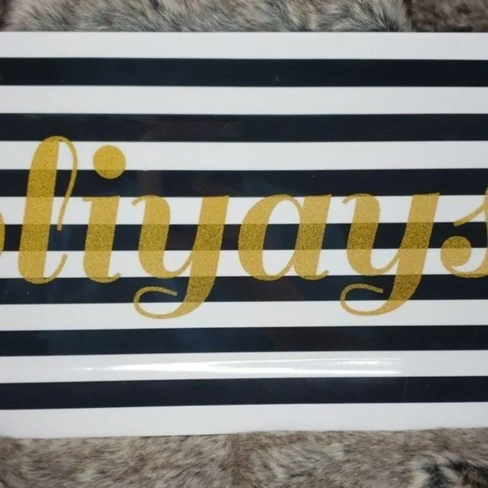 Anthropologie Holiyays striped storage tray‎